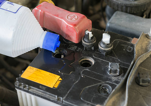 Can you put water in car battery?