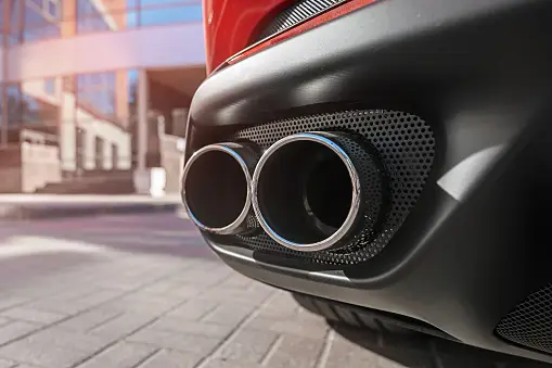 What can damage a car exhaust?